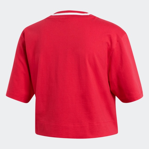 Adidas Originals Relaxed Trefoil Crop Tee - Picture 5 of 8